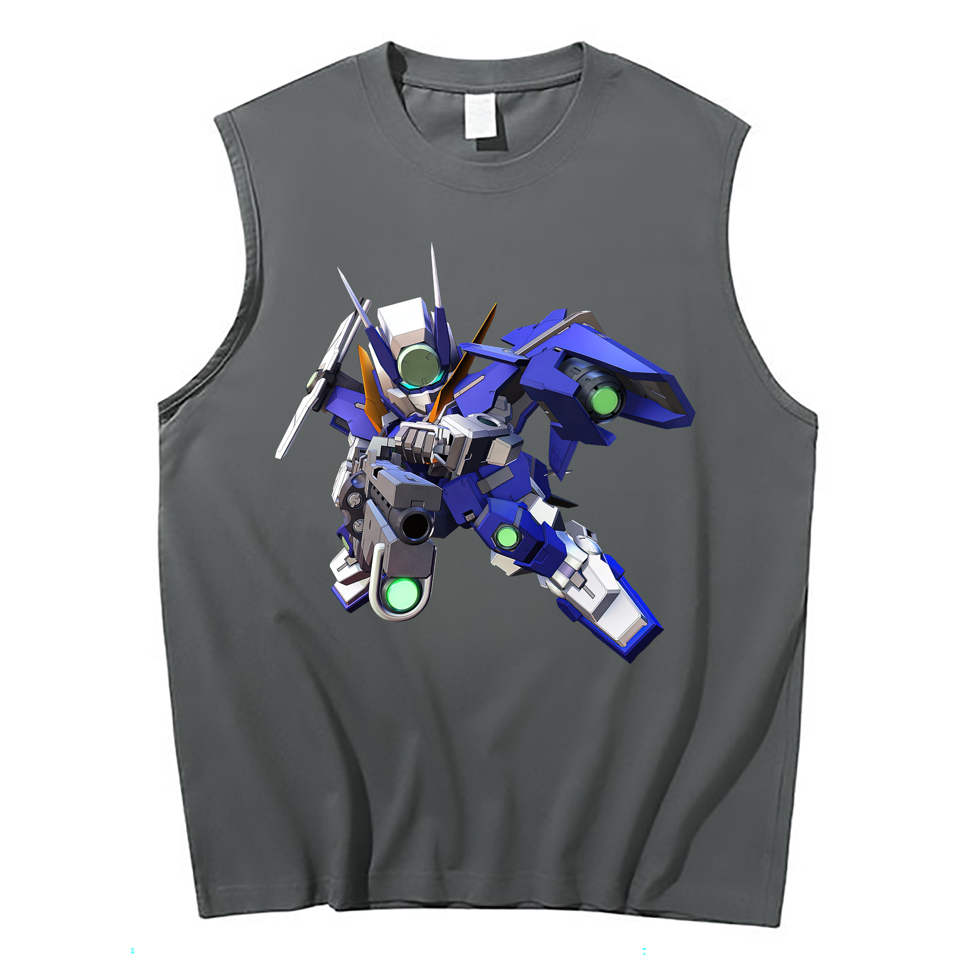 （画像用） 機動戦士ガンダム Mobile Suit Gundam コットン100％タンクトップ（フロントプリント）